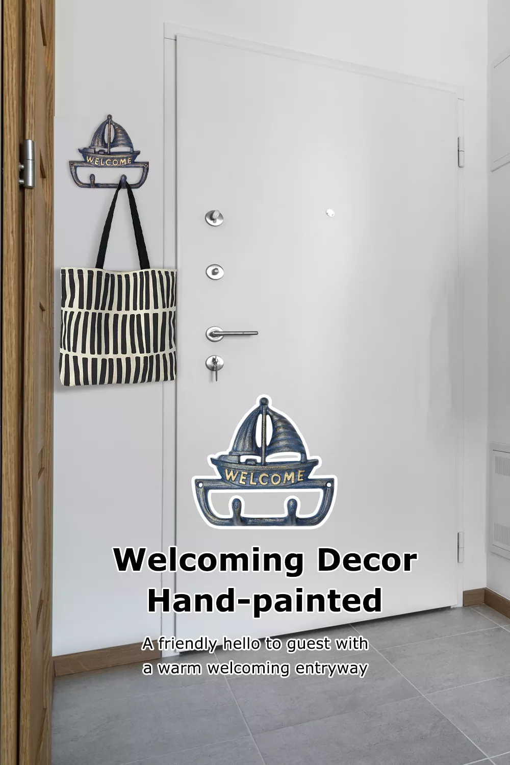 Welcome Sign Wall Hook 